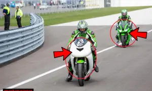 El carenado de una motocicleta, como el de estas motos de carreras, mejora la aerodinámica y protege al piloto.