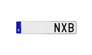 Matrícula española NXB. ¿Qué año es? La letra G en la matrícula indica el año de matriculación.