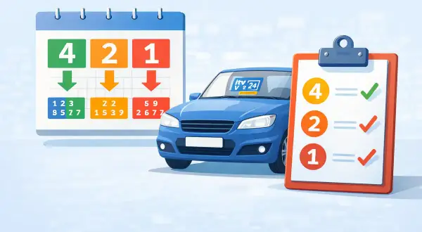 Calendario y lista de verificación para saber cuándo caduca la ITV de tu coche.