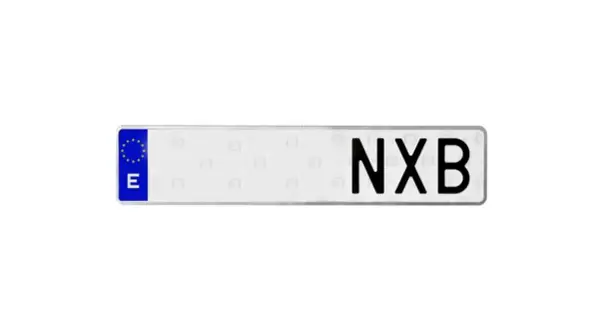 Matrícula española NXB. ¿Qué año es? La letra G en la matrícula indica el año de matriculación.