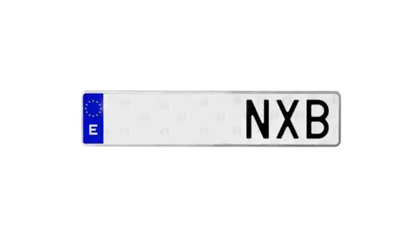 Matrícula española NXB. ¿Qué año es? La letra G en la matrícula indica el año de matriculación.